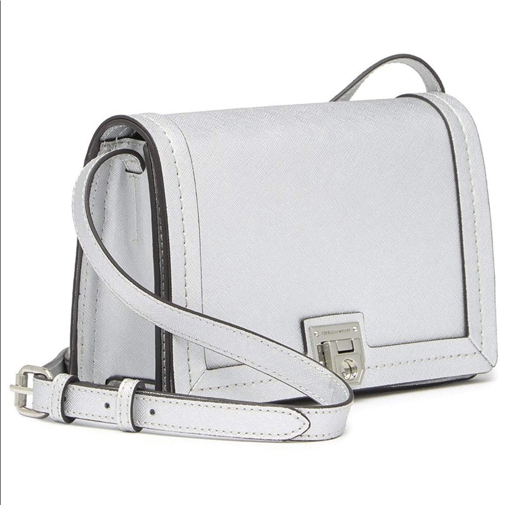 REBECCA MINKOFF Saffiano Leather Madison Crossbody